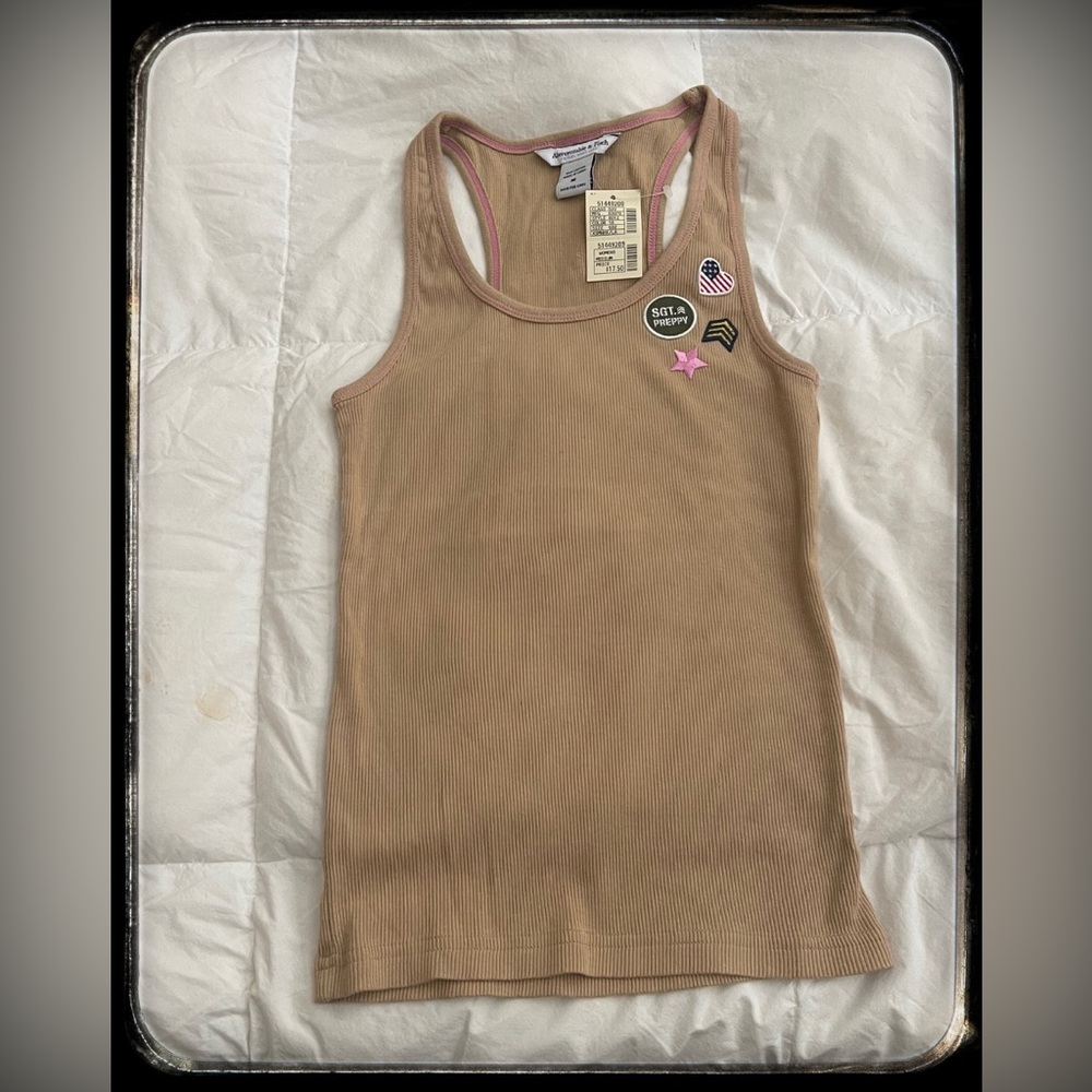Abercrombie top, size Medium, brand new light brown